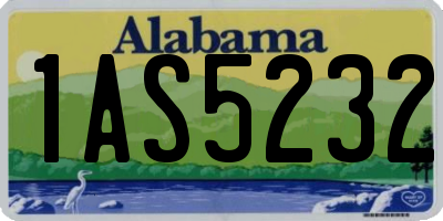 AL license plate 1AS5232