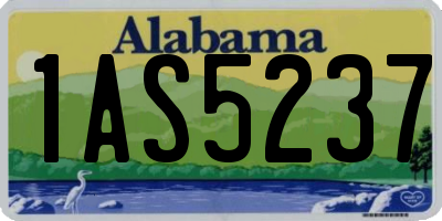 AL license plate 1AS5237