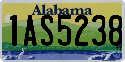AL license plate 1AS5238