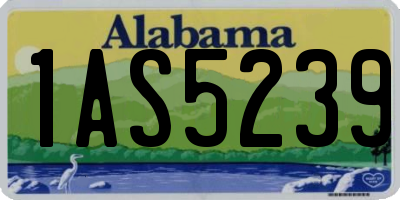 AL license plate 1AS5239