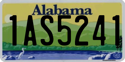 AL license plate 1AS5241