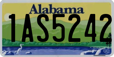 AL license plate 1AS5242