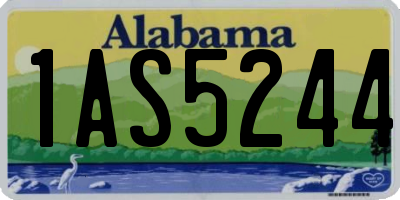 AL license plate 1AS5244