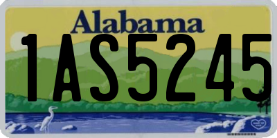 AL license plate 1AS5245