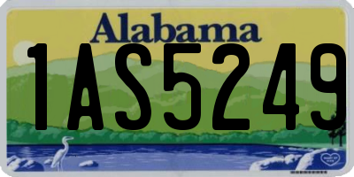 AL license plate 1AS5249