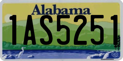 AL license plate 1AS5251