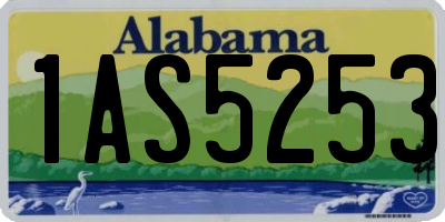 AL license plate 1AS5253