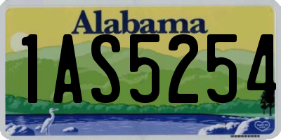 AL license plate 1AS5254