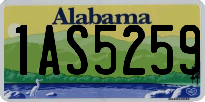 AL license plate 1AS5259