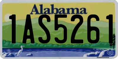 AL license plate 1AS5261