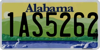 AL license plate 1AS5262