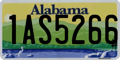AL license plate 1AS5266