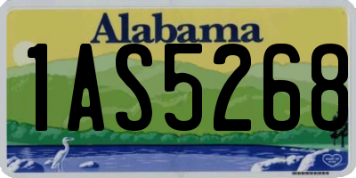 AL license plate 1AS5268