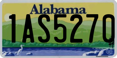 AL license plate 1AS5270