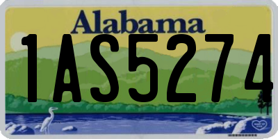 AL license plate 1AS5274