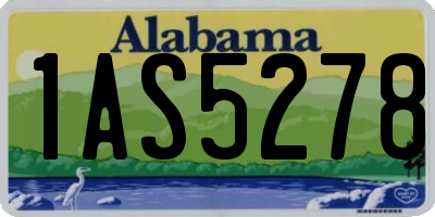 AL license plate 1AS5278
