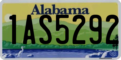 AL license plate 1AS5292