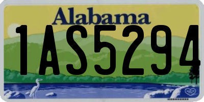 AL license plate 1AS5294