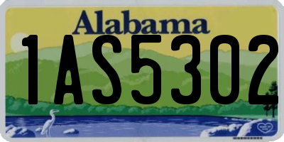 AL license plate 1AS5302
