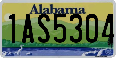 AL license plate 1AS5304