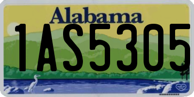AL license plate 1AS5305