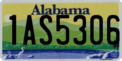 AL license plate 1AS5306
