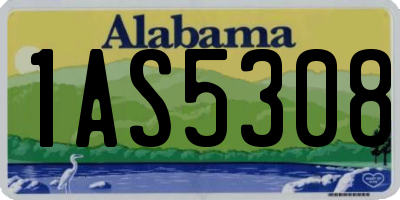 AL license plate 1AS5308