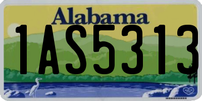 AL license plate 1AS5313