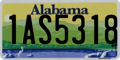 AL license plate 1AS5318