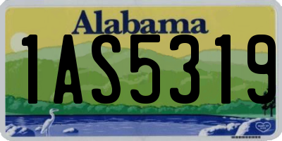 AL license plate 1AS5319