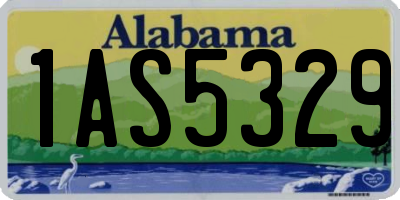 AL license plate 1AS5329