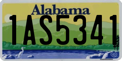 AL license plate 1AS5341