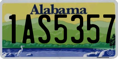 AL license plate 1AS5357