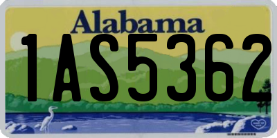 AL license plate 1AS5362