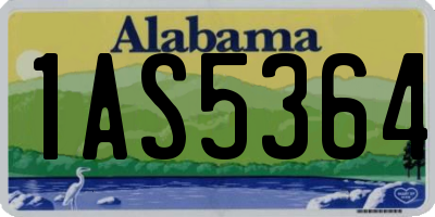 AL license plate 1AS5364