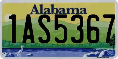 AL license plate 1AS5367