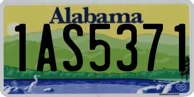 AL license plate 1AS5371