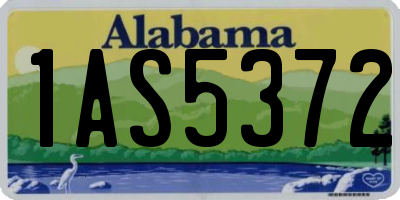 AL license plate 1AS5372