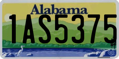 AL license plate 1AS5375