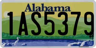 AL license plate 1AS5379