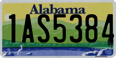 AL license plate 1AS5384