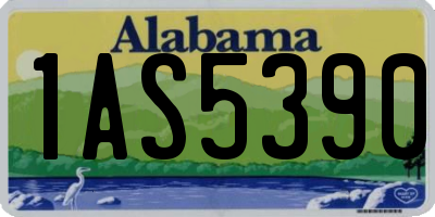 AL license plate 1AS5390