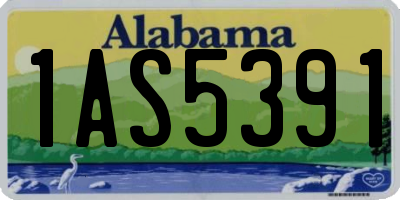 AL license plate 1AS5391