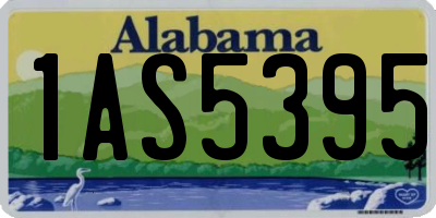 AL license plate 1AS5395