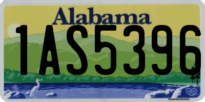 AL license plate 1AS5396