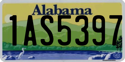 AL license plate 1AS5397