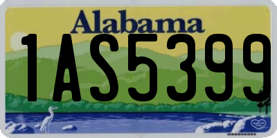 AL license plate 1AS5399