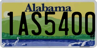 AL license plate 1AS5400