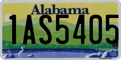 AL license plate 1AS5405