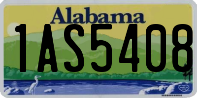 AL license plate 1AS5408